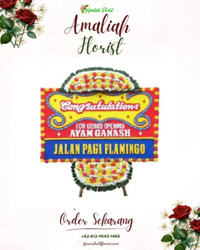Bunga Papan Congratulation di Tulamben